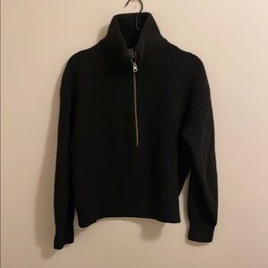 Everlane half zip luxe merino wool sweater size S